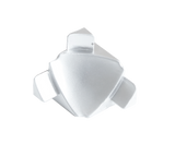 T-COVE Internal Corner 3 Connections Trim Aluminum Silver High-Gloss Anodized Tile Edge Trim 2pc. | TCA 2262-XI-3D/2