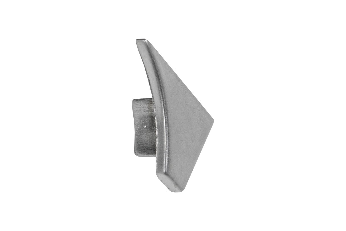 T-COVE Connection Trim Endcap Left Aluminum - Silver - High Gloss Anodized 2pc. Tile Edge Trim | TCA 2262-XKL/2