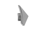 T-COVE Connection Trim Endcap Left Aluminum - Silver - High Gloss Anodized 2pc. Tile Edge Trim | TCA 2262-XKL/2