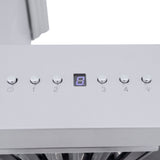 ZLINE 48" Professional Ducted Wall Mount Range Hood in Stainless Steel with Crown Molding (667CRN-48)