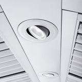 ZLINE 48" Professional Ducted Wall Mount Range Hood in Stainless Steel with Crown Molding (667CRN-48)