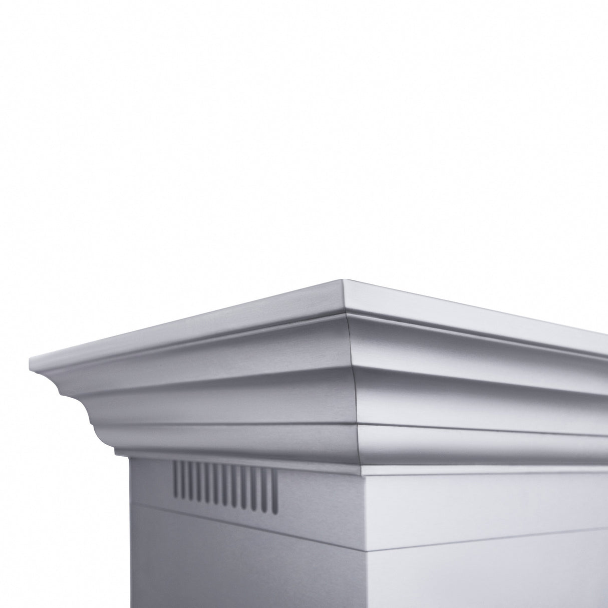 ZLINE 48" Professional Ducted Wall Mount Range Hood in Stainless Steel with Crown Molding (667CRN-48)