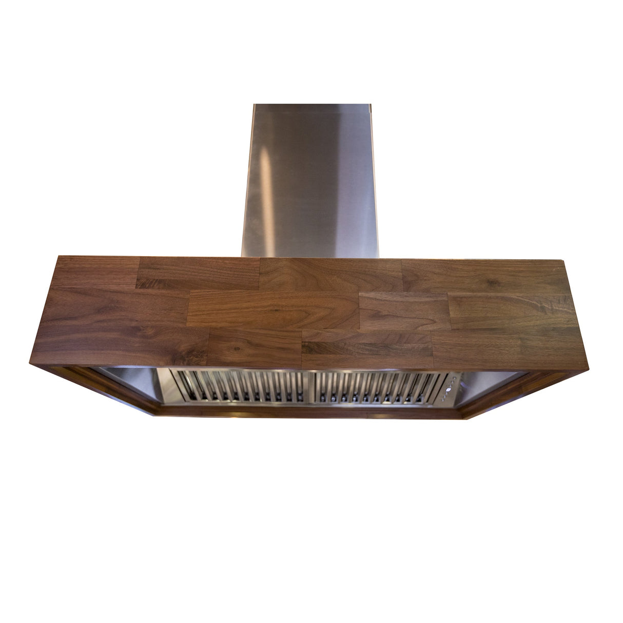 ZLINE 48 in. Remote Blower Ducted Designer Series Wooden Island Mount Range Hood in Butcher Block (681iW-RS-48-400)