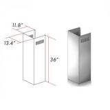ZLINE 1-36 in. Chimney Extension for 9 ft. to 10 ft. Ceilings (1PCEXT-667/697-304)