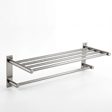 Ivanees Stainless Steel Towel Rack in Brushed Nickel Finish – Wall Mounted Bathroom Towel Holder