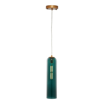 Gidra Cylinder Glass Indoor & Outdoor Pendant Light