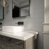 2 x 2 in. Veneta Grigio Matte Glazed Porcelain Mosaic