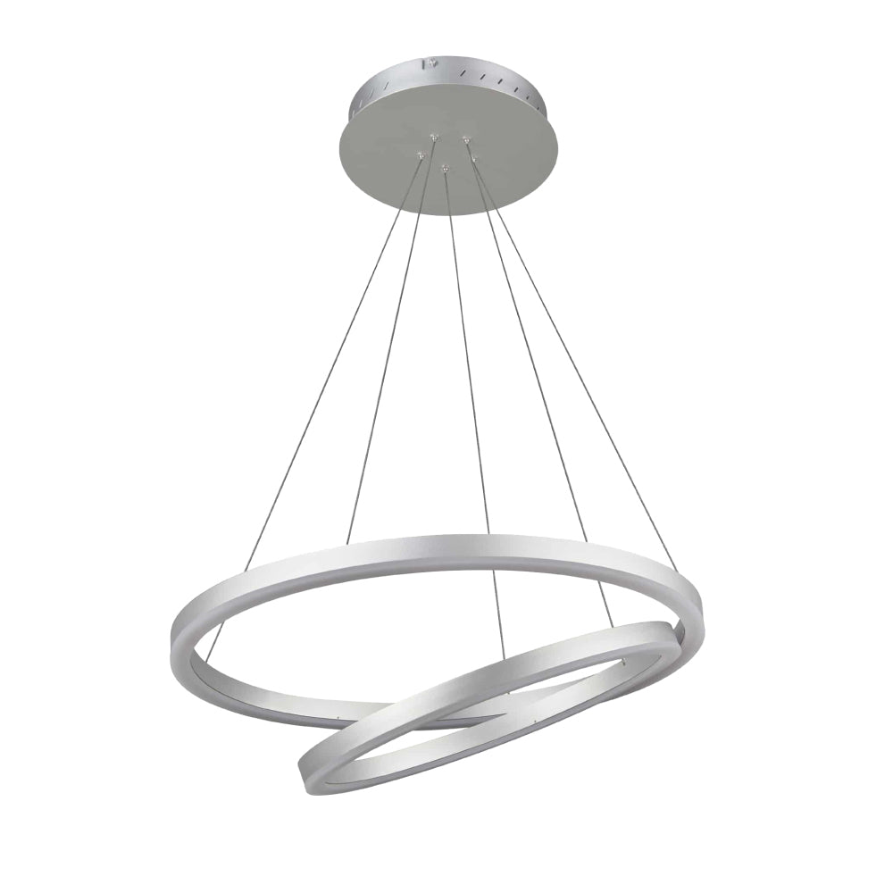 2-Ring, Circular LED Chandelier, 60W, 3000K, 2800LM, Dimmable, 3 Years Warranty