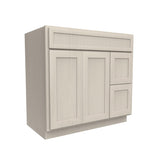 2 Door 2 Drawer Vanity Sink Base Cabinet | 36W x 34.5H x 21D - BUILDMYPLACE