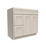 2 Door 2 Drawer Vanity Sink Base Cabinet | 36W x 34.5H x 21D - BUILDMYPLACE