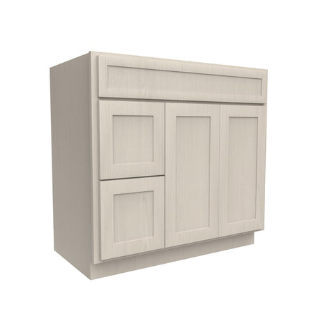 2 Door 2 Drawer Vanity Sink Base Cabinet | 36W x 34.5H x 21D - BUILDMYPLACE