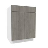 2 Door Base Cabinet| Matrix Silver | 24W x 34.5H x 24D - BUILDMYPLACE