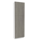 2 Door Utility Cabinet| Matrix Silver | 24W x 84H x 12D - BUILDMYPLACE