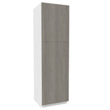 2 Door Utility Cabinet| Matrix Silver | 24W x 84H x 24D - BUILDMYPLACE