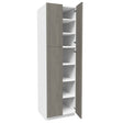 2 Door Utility Cabinet| Matrix Silver | 24W x 84H x 24D - BUILDMYPLACE