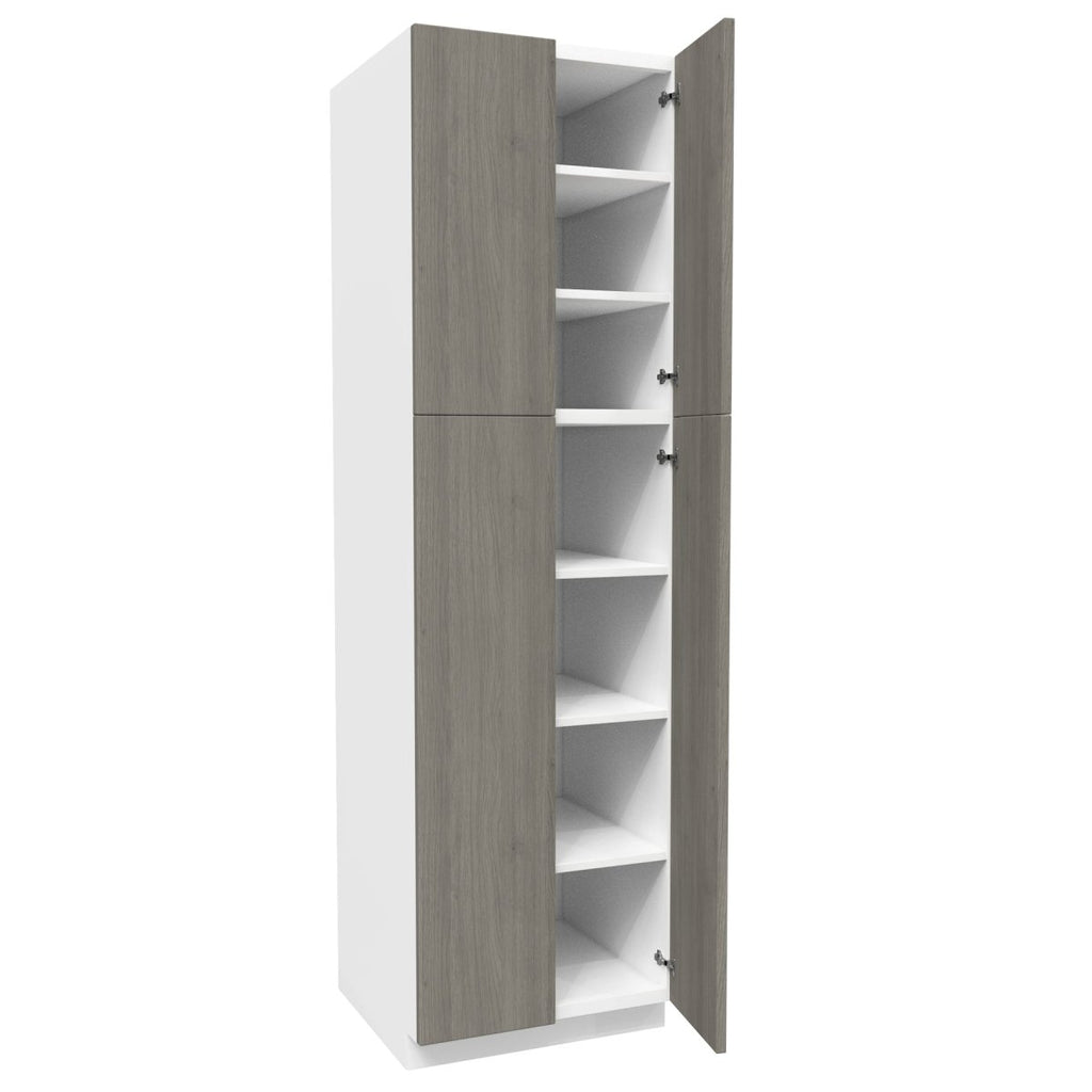 2 Door Utility Cabinet| Matrix Silver | 24W x 84H x 24D