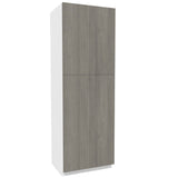 2 Door Utility Cabinet| Matrix Silver | 30W x 90H x 24D - BUILDMYPLACE