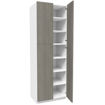 2 Door Utility Cabinet| Matrix Silver | 30W x 90H x 24D