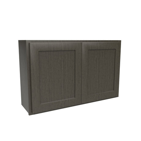 2 Door Wall Cabinet | 39''W x 24''H x 12''D | RTA - Luxor Smoky Grey - BUILDMYPLACE