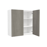 2 Door Wall Cabinet| Matrix Silver | 30W x 30H x 12D - BUILDMYPLACE