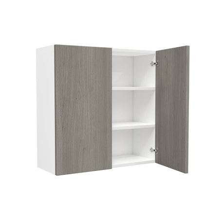 2 Door Wall Cabinet| Matrix Silver | 30W x 30H x 12D - BUILDMYPLACE