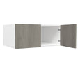 2 Door Wall Cabinet| Matrix Silver | 36W x 18H x 12D - BUILDMYPLACE