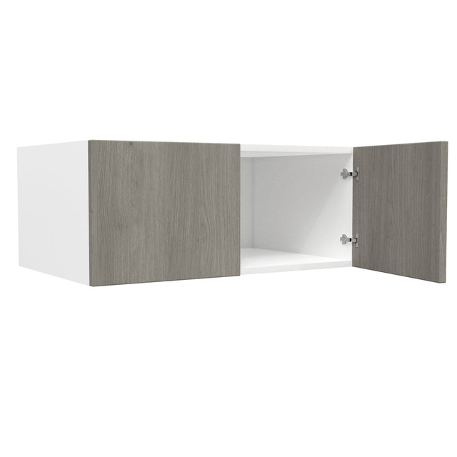 2 Door Wall Cabinet| Matrix Silver | 36W x 18H x 12D - BUILDMYPLACE