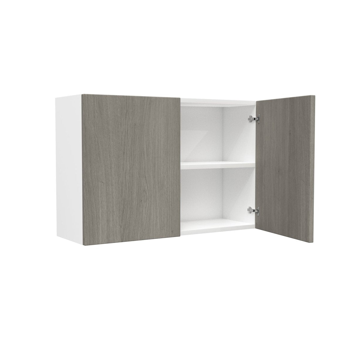 2 Door Wall Cabinet| Matrix Silver | 36W x 24H x 12D - BUILDMYPLACE