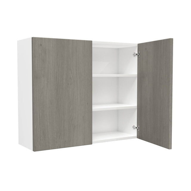 2 Door Wall Cabinet| Matrix Silver | 36W x 30H x 12D - BUILDMYPLACE