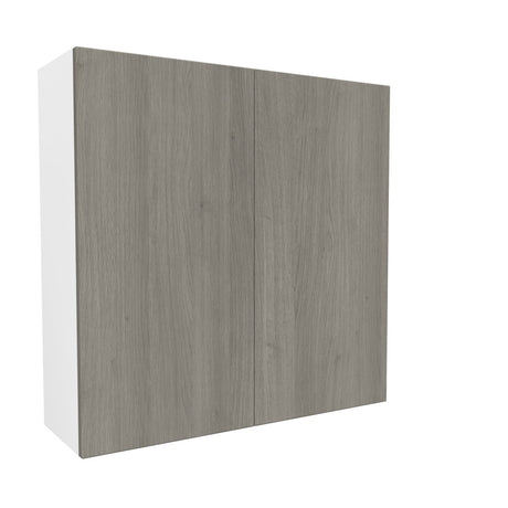 2 Door Wall Cabinet| Matrix Silver | 36W x 36H x 12D - BUILDMYPLACE