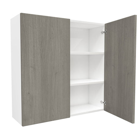 2 Door Wall Cabinet| Matrix Silver | 36W x 36H x 12D - BUILDMYPLACE