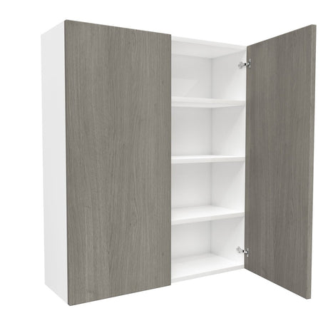 2 Door Wall Cabinet| Matrix Silver | 36W x 42H x 12D - BUILDMYPLACE