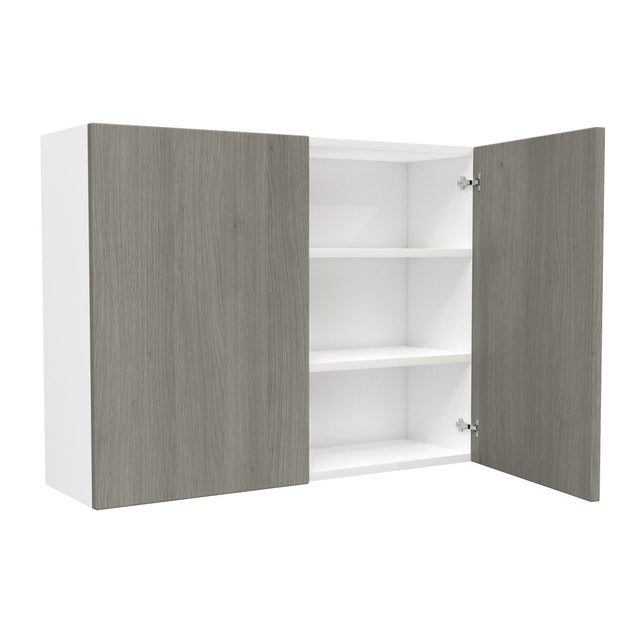 2 Door Wall Cabinet| Matrix Silver | 39W x 30H x 12D - BUILDMYPLACE