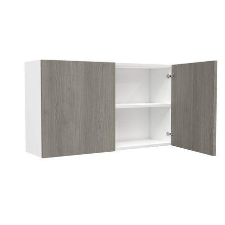 2 Door Wall Cabinet| Matrix Silver | 42W x 24H x 12D - BUILDMYPLACE