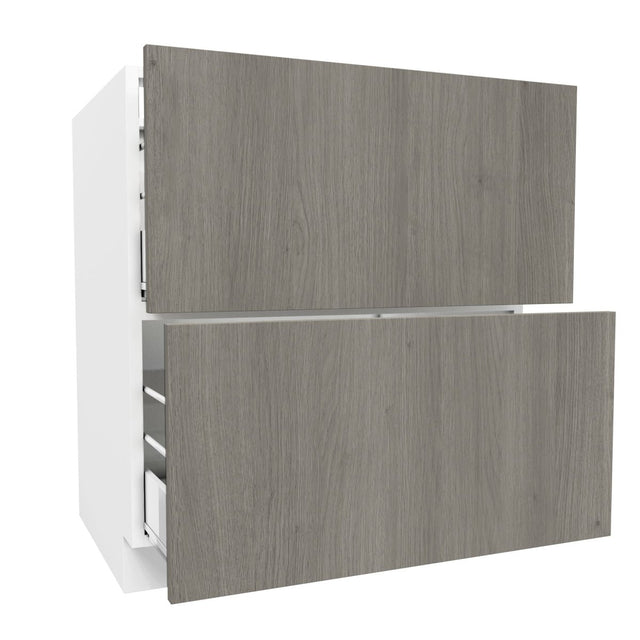 2 Drawer Base Cabinet| Matrix Silver | 30W x 34.5H x 24D - BUILDMYPLACE