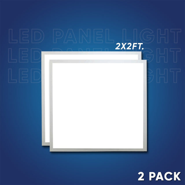 2 - ft x 2 - ft LED Panel Light 20/30/40 Watt Adjustable, 4000K/5000K/6500K CCT Changeable, Dip Switch, 0 - 10V Dim, 120 - 277V, ETL DLC 5.1, Recessed Back - lit, For Office, Meeting Room, Hospital, School, Retail Stores - BUILDMYPLACE