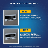 2 ft. x 4 ft. LED Flat Panel Light 50W/60W/72W Wattage Adjustable, 4000k/5000K/6500K CCT Changeable, Dip Switch, 0 - 10V Dim, 120 - 277V, ETL, DLC 5.1, Recessed Back - lit Fixture - BUILDMYPLACE