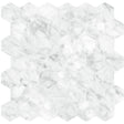 2 In Hexagon La Marca Carrara Honed Glazed Porcelain Mosaic - BUILDMYPLACE