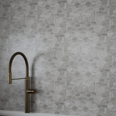 2 In Hexagon La Marca Honed Glazed Porcelain Mosaic - BUILDMYPLACE