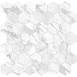 2 In Hexagon La Marca Statuarietto Honed Glazed Porcelain Mosaic - BUILDMYPLACE