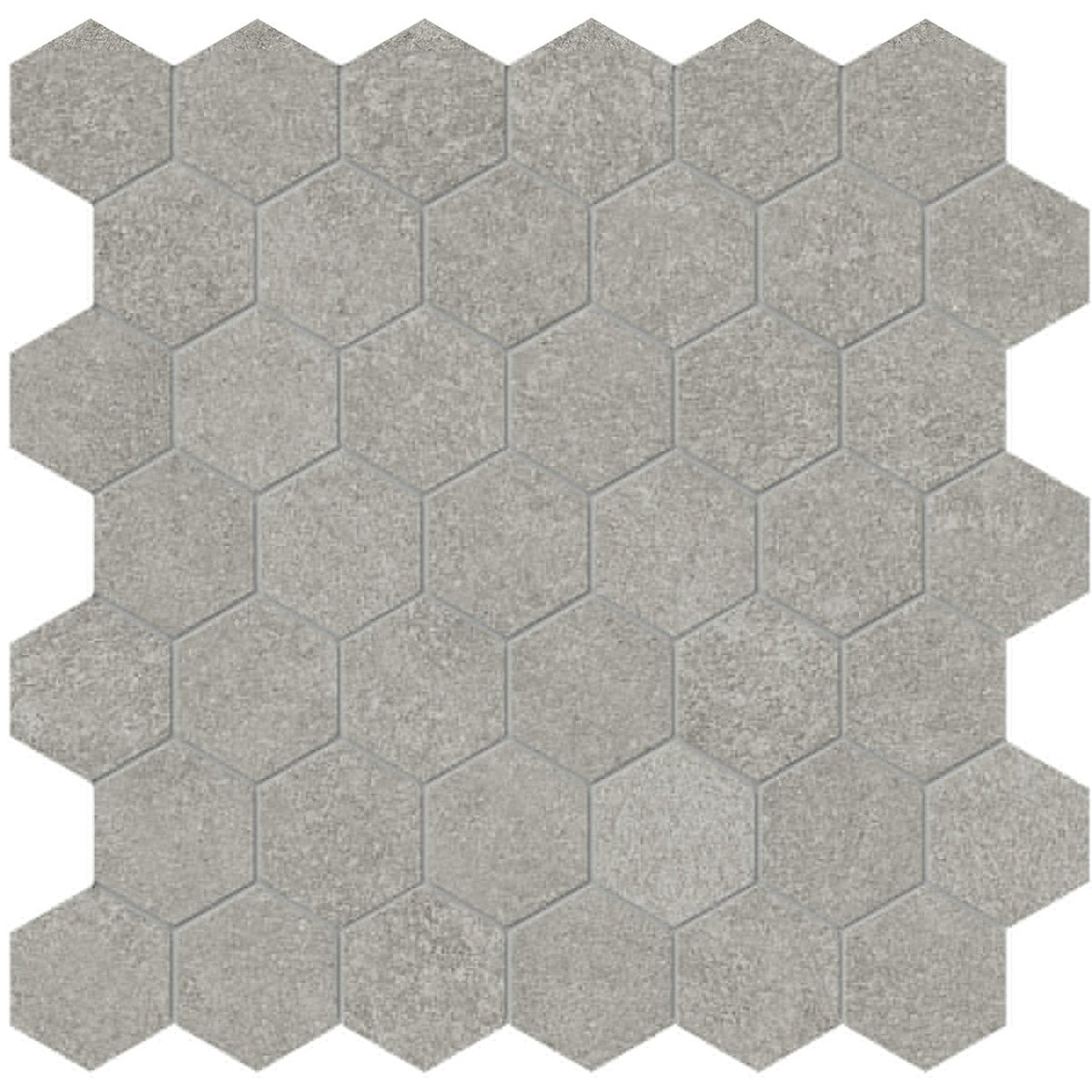 2 In Hexagon Mjork Clay Matte Color Body Porcelain Mosaic - BUILDMYPLACE