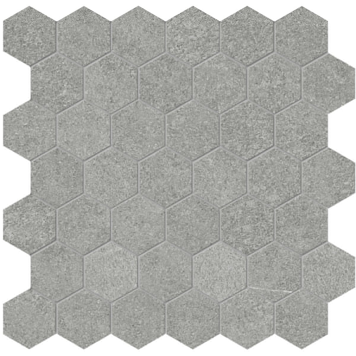 2 In Hexagon Mjork Mica Matte Color Body Porcelain Mosaic - BUILDMYPLACE