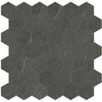 2 In Hexagon Nord Carbon Matte Color Body Porcelain Mosaic - BUILDMYPLACE