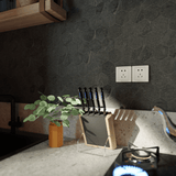 2 In Hexagon Nord Carbon Matte Color Body Porcelain Mosaic - BUILDMYPLACE