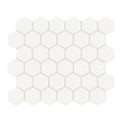 2 In Hexagon Soho Canvas White Matte Glazed Porcelain Mosaic - BUILDMYPLACE