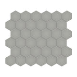 2 In Hexagon Soho Cement Chic Matte Glazed Porcelain Mosaic - BUILDMYPLACE