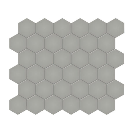 2 In Hexagon Soho Cement Chic Matte Glazed Porcelain Mosaic - BUILDMYPLACE