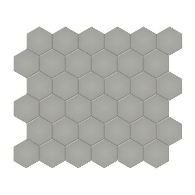 2 In Hexagon Soho Cement Chic Matte Glazed Porcelain Mosaic - BUILDMYPLACE