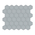 2 In Hexagon Soho Cloud Blue Matte Glazed Porcelain Mosaic - BUILDMYPLACE