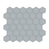 2 In Hexagon Soho Cloud Blue Matte Glazed Porcelain Mosaic - BUILDMYPLACE